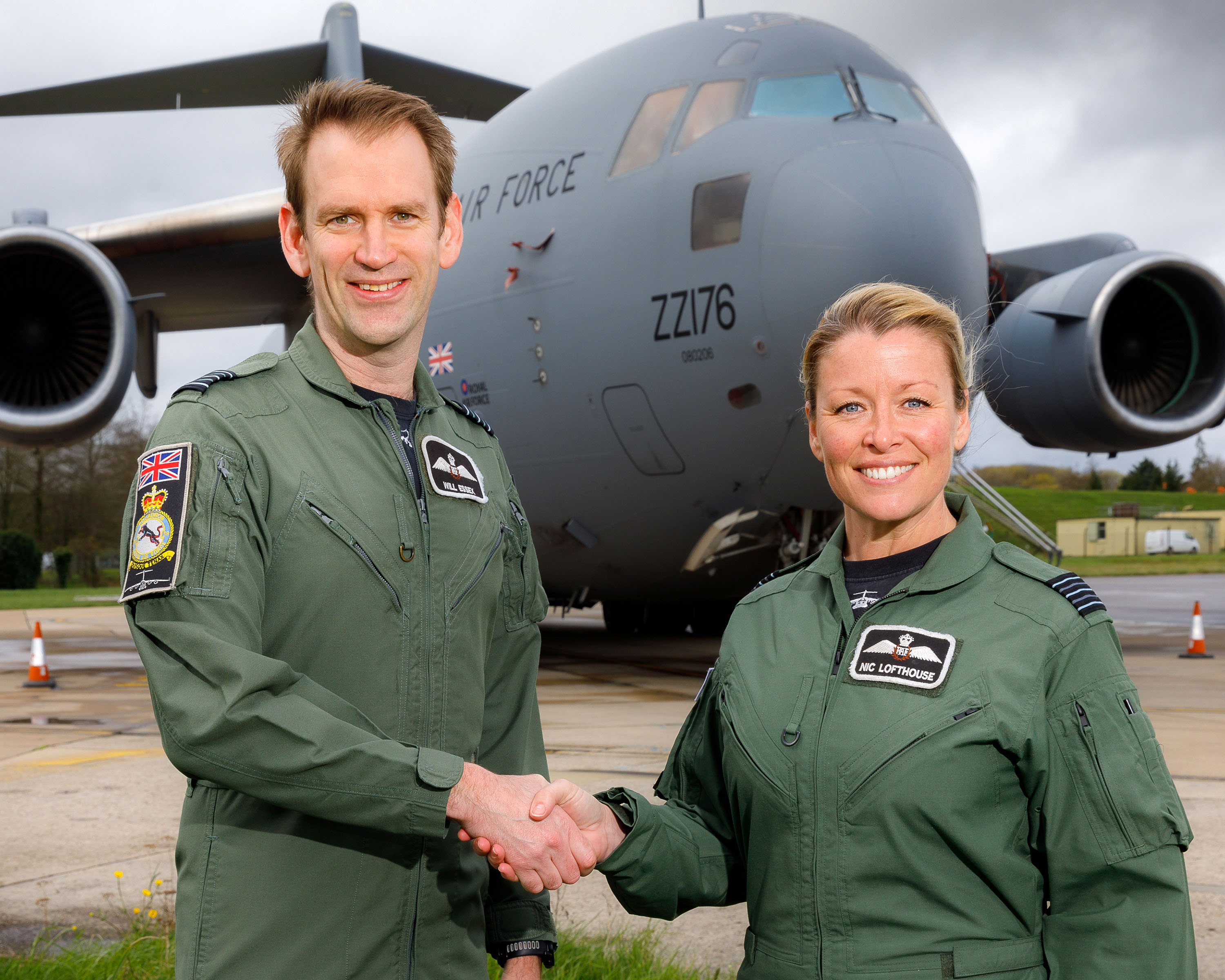 Command of Number 99 Squadron, based at RAF Brize Norton, has been officially handed over from Wing Commander Will Essex to Wing Commander Nikki Lofthouse, who becomes the first female commander of the Squadron, now the largest in the Royal Air Force.